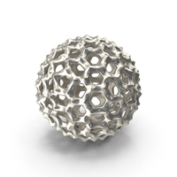 Silver 3D Printed Modern Art Object PNG & PSD Images