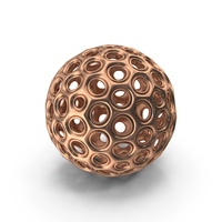 Bronze 3D Printed Modern Art Object PNG & PSD Images
