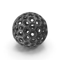 Black 3D Printed Modern Art Object PNG & PSD Images