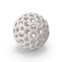 White 3D Printed Modern Art Object PNG & PSD Images