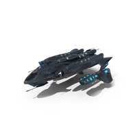 Black SciFi Space Warship PNG & PSD Images