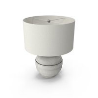 White Small Ball Bedside Lamp PNG & PSD Images