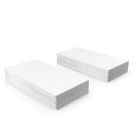 White Business Cards With Straight Corners PNG & PSD Images