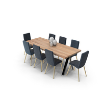 Dining B - Velvet and Timber PNG & PSD Images
