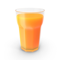 Glass Cup Orange Juice PNG & PSD Images