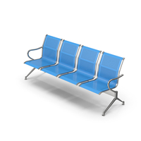 Blue Airport Seating PNG & PSD Images