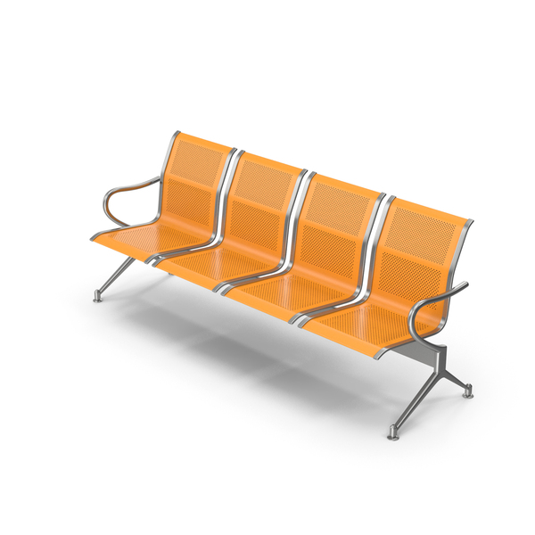 Orange Airport Seats PNG & PSD Images