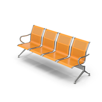 Orange Airport Seats PNG & PSD Images