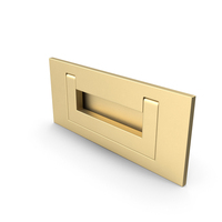 Kitchen Cabinet Handle Recessed Rectangular Bronze PNG & PSD Images