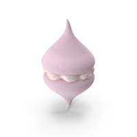 Smooth Meringue Pink with Vanilla Filling PNG & PSD Images