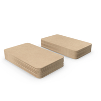 Business Cards Round Corner Blank PNG & PSD Images