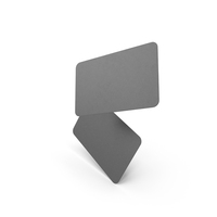 Business Cards Round Corner Blank Black PNG & PSD Images