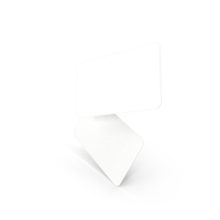 Business Cards Round Corner Blank White PNG & PSD Images