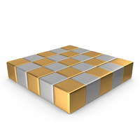 Set Of Gold And Silver Cubes PNG & PSD Images