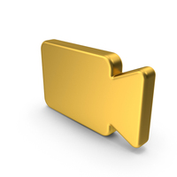 Gold Video Camera Icon PNG & PSD Images