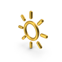 Gold Sun Icon PNG & PSD Images