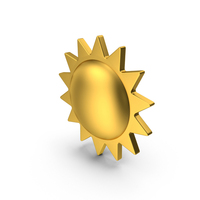 Gold Sun Icon PNG & PSD Images
