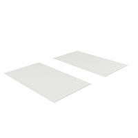 Business Cards Straight Corner Blank White PNG & PSD Images