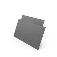Business Cards Straight Corner Blank Black PNG & PSD Images
