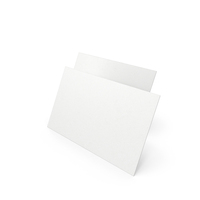 Business Cards Straight Corner Blank White PNG & PSD Images