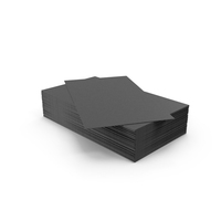 Business Cards Straight Corner Blank Black PNG & PSD Images