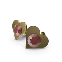Hearts Earrings PNG & PSD Images