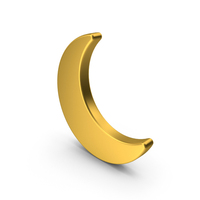 Gold Crescent Moon Icon PNG & PSD Images