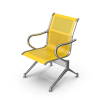 Yellow Waiting Room Seating / Chair PNG & PSD Images