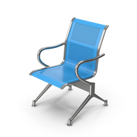 Blue Waiting Room Chair PNG & PSD Images