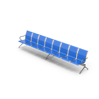 Airport Seating Blue PNG & PSD Images