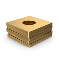 Stack Of Gold Washers PNG & PSD Images