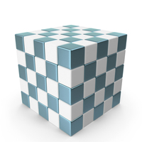 Blue And White Cubes PNG & PSD Images