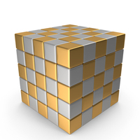 Gold And Silver Cubes PNG & PSD Images