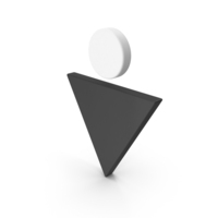 Black And White Man Sign Icon PNG & PSD Images