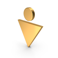 Gold Man Sign Icon PNG & PSD Images