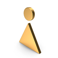 Gold Woman Sign Icon PNG & PSD Images