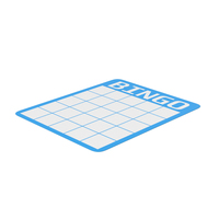 Blue Bingo Card PNG & PSD Images