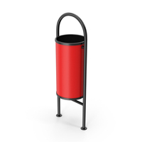 Red Trash Bin PNG & PSD Images