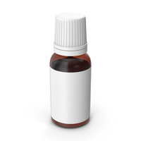 Amber Glass Bottle PNG & PSD Images
