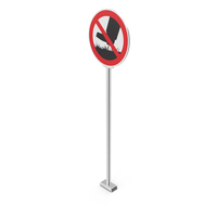 Do Not Walk On Grass Prohibition Sign PNG & PSD Images