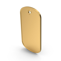 Gold Dogtag PNG & PSD Images