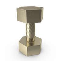 Gold Dumbbell PNG & PSD Images