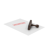 Accepted Document And Rubber Stamp PNG & PSD Images