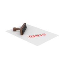 Denied Document And Stamp PNG & PSD Images
