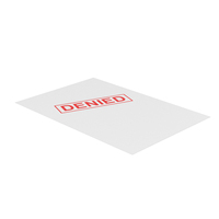 Denied Document PNG & PSD Images