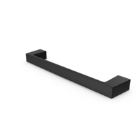 Kitchen Cabinet Handle Flat Fronted Black PNG & PSD Images
