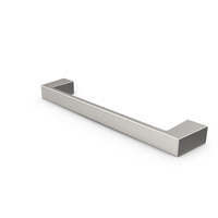Kitchen Cabinet Handle Flat Fronted Silver PNG & PSD Images