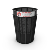 Public Park Litter Trash Can PNG & PSD Images