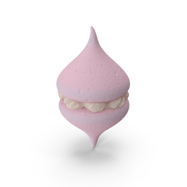 Smooth Meringue Pink with Vanilla Filling PNG & PSD Images