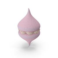 Smooth Meringue Pink with Vanilla Filling PNG & PSD Images